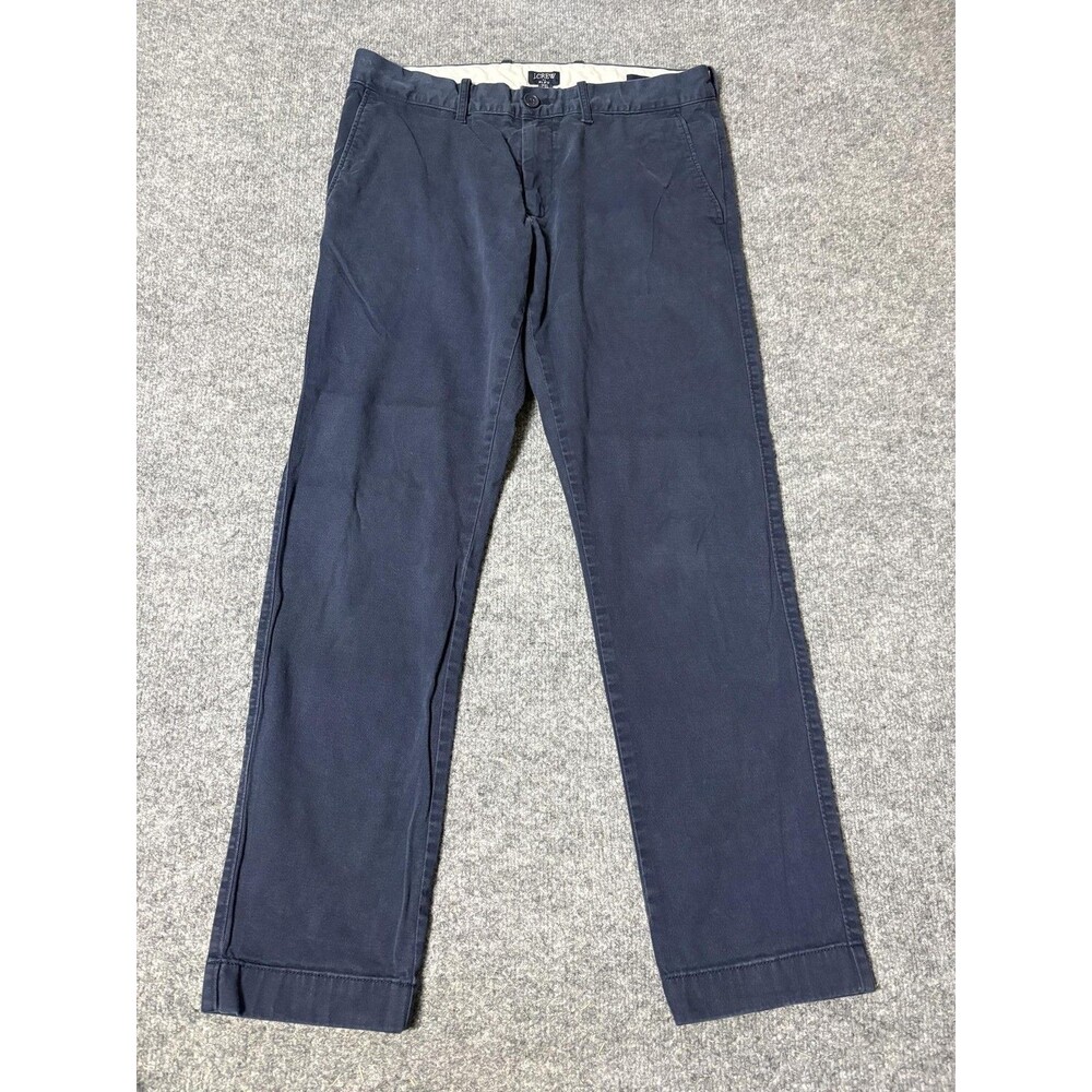 J.CREW Chino Pants Mens 31x30 Blue Flex Slim Fit Stretch Straight Casual
